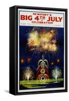 Newport's Big 4th of July Celebration Poster-null-Framed Stretched Canvas