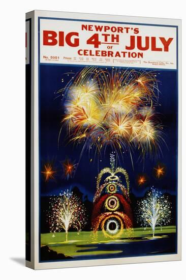Newport's Big 4th of July Celebration Poster-null-Stretched Canvas