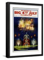 Newport's Big 4th of July Celebration Poster-null-Framed Giclee Print