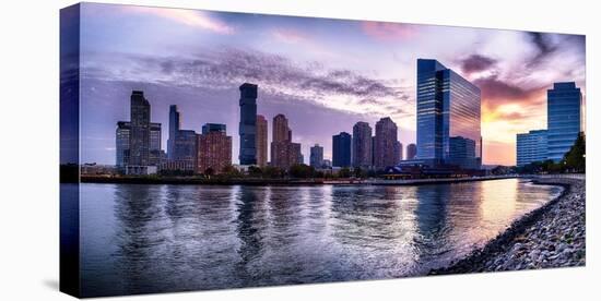 Newport Skyline in Jersey City at Sunset-George Oze-Stretched Canvas