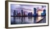 Newport Skyline in Jersey City at Sunset-George Oze-Framed Photographic Print