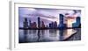 Newport Skyline in Jersey City at Sunset-George Oze-Framed Photographic Print