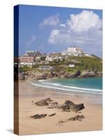 Newquay Beach in Summer, Cornwall, England, United Kingdom, Europe-Neale Clark-Stretched Canvas