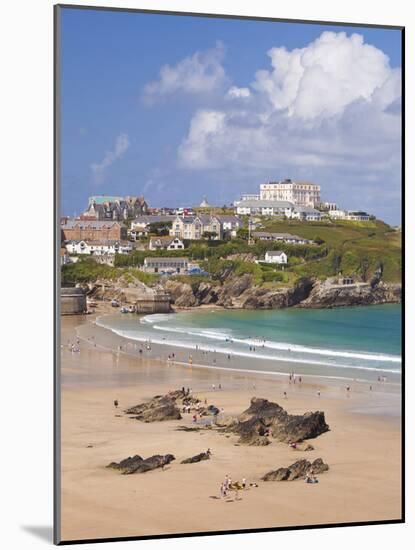 Newquay Beach in Summer, Cornwall, England, United Kingdom, Europe-Neale Clark-Mounted Photographic Print