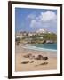 Newquay Beach in Summer, Cornwall, England, United Kingdom, Europe-Neale Clark-Framed Photographic Print