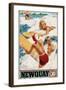 Newquay on the Cornish Coast Poster-Alfred Lambart-Framed Giclee Print