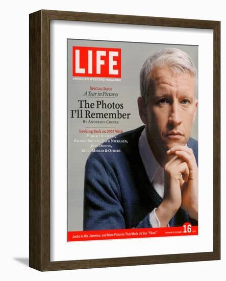 News Anchor Anderson Cooper, December 16, 2005-Koto Bolofo-Framed Photographic Print