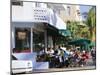 News Cafe on Ocean Drive, South Beach, Miami Beach, Florida, USA-Amanda Hall-Mounted Photographic Print