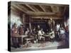 News from India: Tavern Scene-Alfred W. Elmore-Stretched Canvas