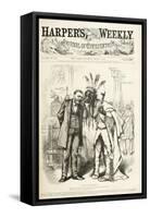 News in Washington, 1875-Thomas Nast-Framed Stretched Canvas