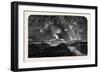 News of the Fall of Sebastopol, Shower of Parachute Rockets and Bonfire, in Woolwich Marshes-null-Framed Giclee Print