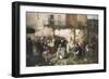 News of the Peace of Villafranca, 1862-Domenico Induno-Framed Premium Giclee Print