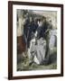 News of the Peace of Villafranca, Detail, 1862-Domenico Induno-Framed Giclee Print
