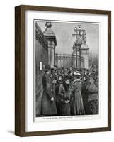 News of Victoria's Death-HM Paget-Framed Art Print