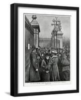 News of Victoria's Death-HM Paget-Framed Art Print