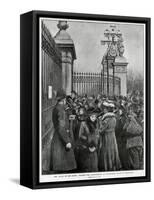 News of Victoria's Death-HM Paget-Framed Stretched Canvas