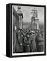 News of Victoria's Death-HM Paget-Framed Stretched Canvas