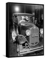 News Photo of Bullet-Riddled Automobile in Chicago, Ca. 1934-null-Framed Stretched Canvas
