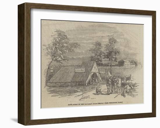 News Store in the Ballarat Gold-Fields-null-Framed Giclee Print