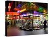 Newsagent, Queen Street Mall at Night, Brisbane, Queensland, Australia-David Wall-Stretched Canvas