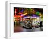 Newsagent, Queen Street Mall at Night, Brisbane, Queensland, Australia-David Wall-Framed Photographic Print