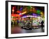 Newsagent, Queen Street Mall at Night, Brisbane, Queensland, Australia-David Wall-Framed Photographic Print