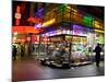 Newsagent, Queen Street Mall at Night, Brisbane, Queensland, Australia-David Wall-Mounted Photographic Print