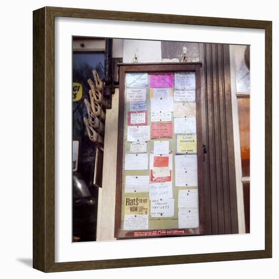 Newsagent's Notice Board-Gill Emberton-Framed Photographic Print