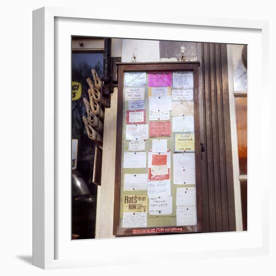 Newsagent's Notice Board-Gill Emberton-Framed Photographic Print