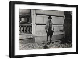 Newsboy, 1909-Lewis Wickes Hine-Framed Photographic Print