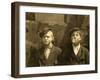 Newsboys Having a Cigarette Break, St. Louis, Missouri. 1910-Lewis Wickes Hine-Framed Photographic Print