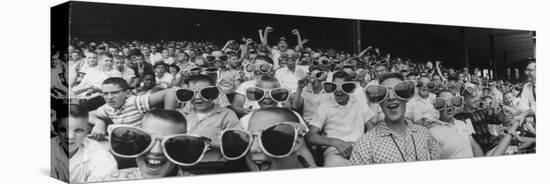 Newsboys Wearing Super Specs Watching Baseball Game-Robert W^ Kelley-Stretched Canvas