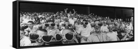 Newsboys Wearing Super Specs Watching Baseball Game-Robert W^ Kelley-Framed Stretched Canvas