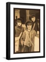 Newsboys-Lewis Wickes Hine-Framed Art Print