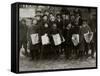 Newsies-Lewis Wickes Hine-Framed Stretched Canvas