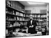 Newsman Walter Cronkite in His Office-null-Mounted Premium Photographic Print