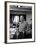 Newsman Walter Cronkite Playing Bumper Pool-null-Framed Premium Photographic Print