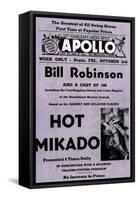 Newspaper Ad Proof Sheet for Apollo Theatre: Bill Robinson in Hot Mikado-null-Framed Stretched Canvas