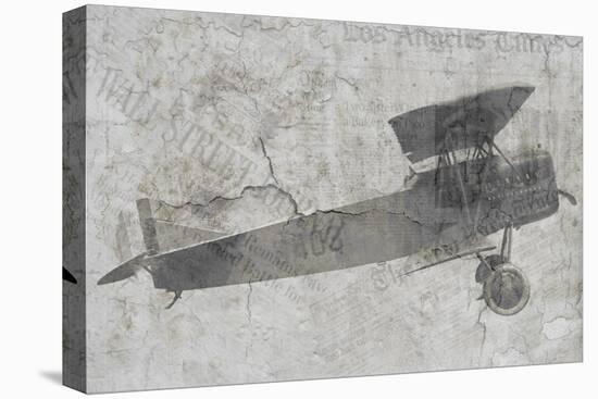 Newspaper Air Travel-Kimberly Allen-Stretched Canvas