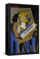 Newspaper and Fruit Dish, 1916-Juan Gris-Framed Stretched Canvas