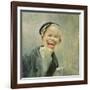 Newspaper boy by Christian Krohg-Christian Krohg-Framed Giclee Print