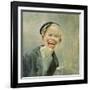 Newspaper boy by Christian Krohg-Christian Krohg-Framed Giclee Print