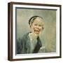 Newspaper boy by Christian Krohg-Christian Krohg-Framed Giclee Print