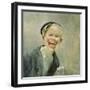 Newspaper boy by Christian Krohg-Christian Krohg-Framed Giclee Print