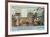 Newspaper Business,Typesetting Room-null-Framed Premium Giclee Print