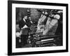 Newspaper Founder Robert S. Abbott Checking Printing Press at the African American Newspaper-Gordon Coster-Framed Photographic Print