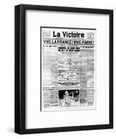 Newspaper Headline-null-Framed Art Print