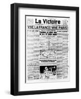 Newspaper Headline-null-Framed Art Print