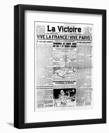 Newspaper Headline-null-Framed Art Print