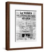 Newspaper Headline-null-Framed Art Print